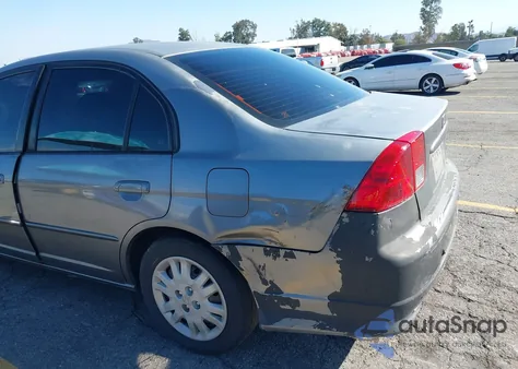 2004 Honda Civic Lx из США, поврежденный, VIN 2HGES16574H509577